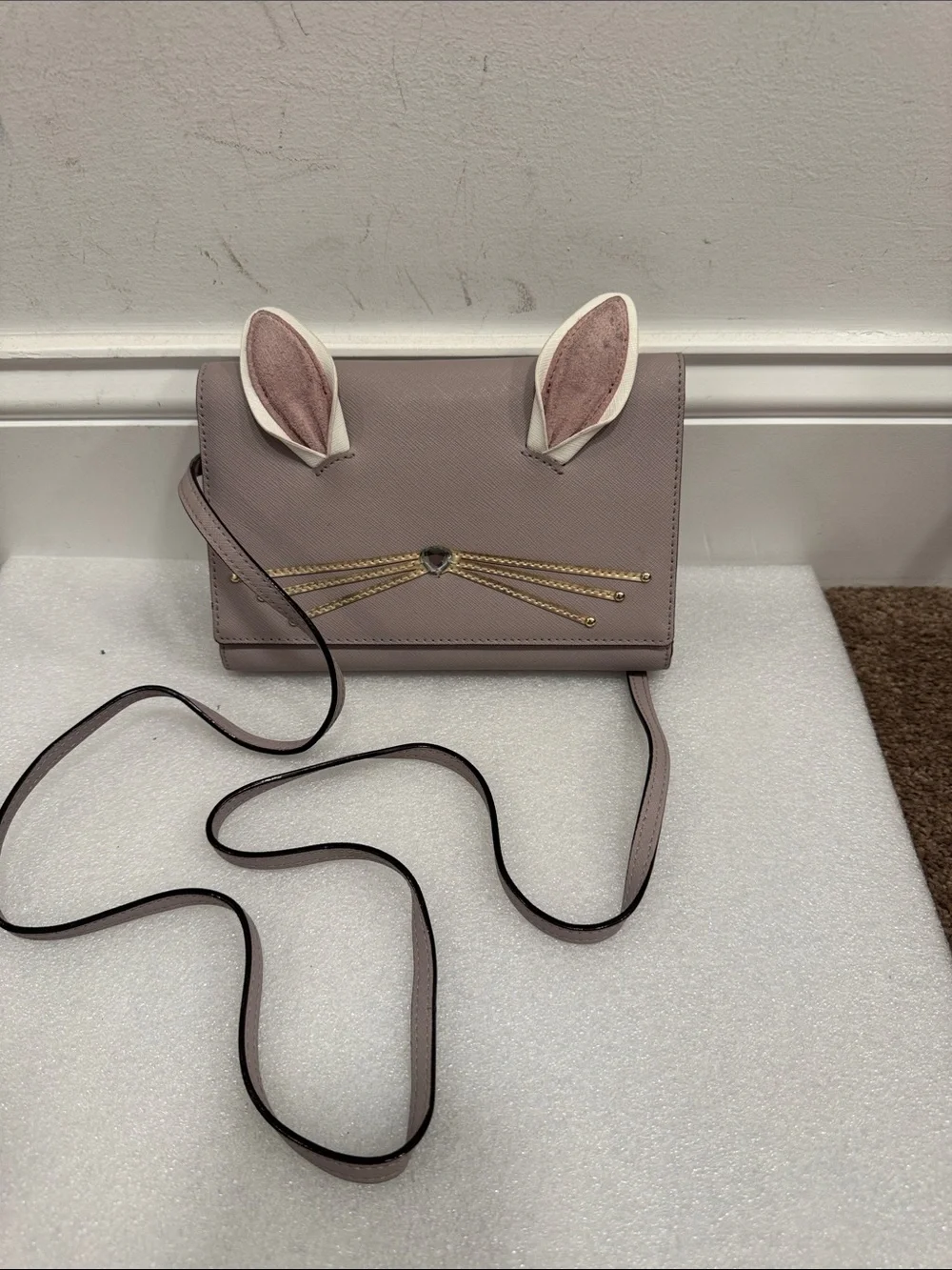 Kate spade hop to it bunny rabbit crossbody bag purse clutch